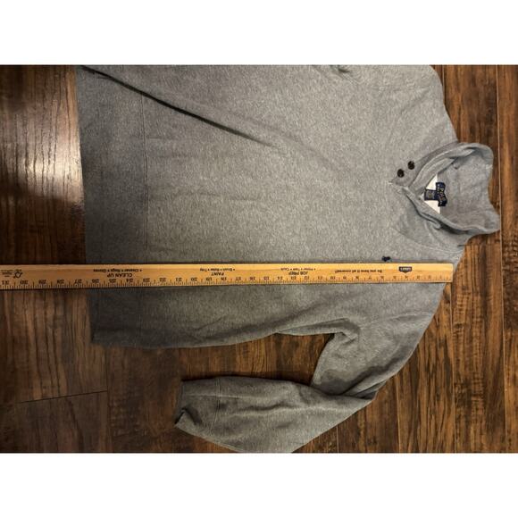 Polo Ralph Lauren Sweater Gray 2 Button Shawl Cotton Collar Pullover Size XL - Picture 4 of 5